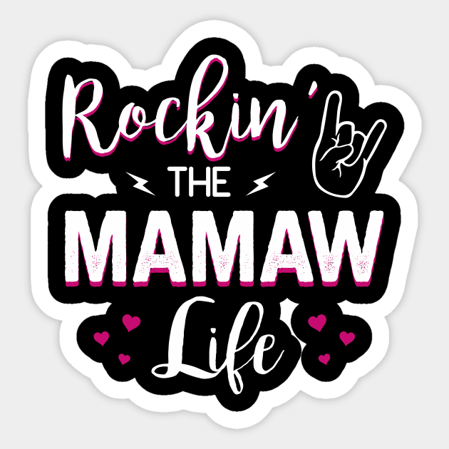 Rockin The Mamaw Life Sticker by gotravele store